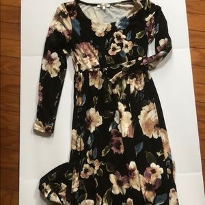 Multi colored floral dress